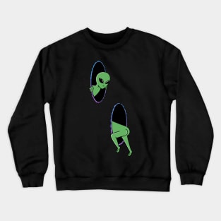 Alien space portal Crewneck Sweatshirt